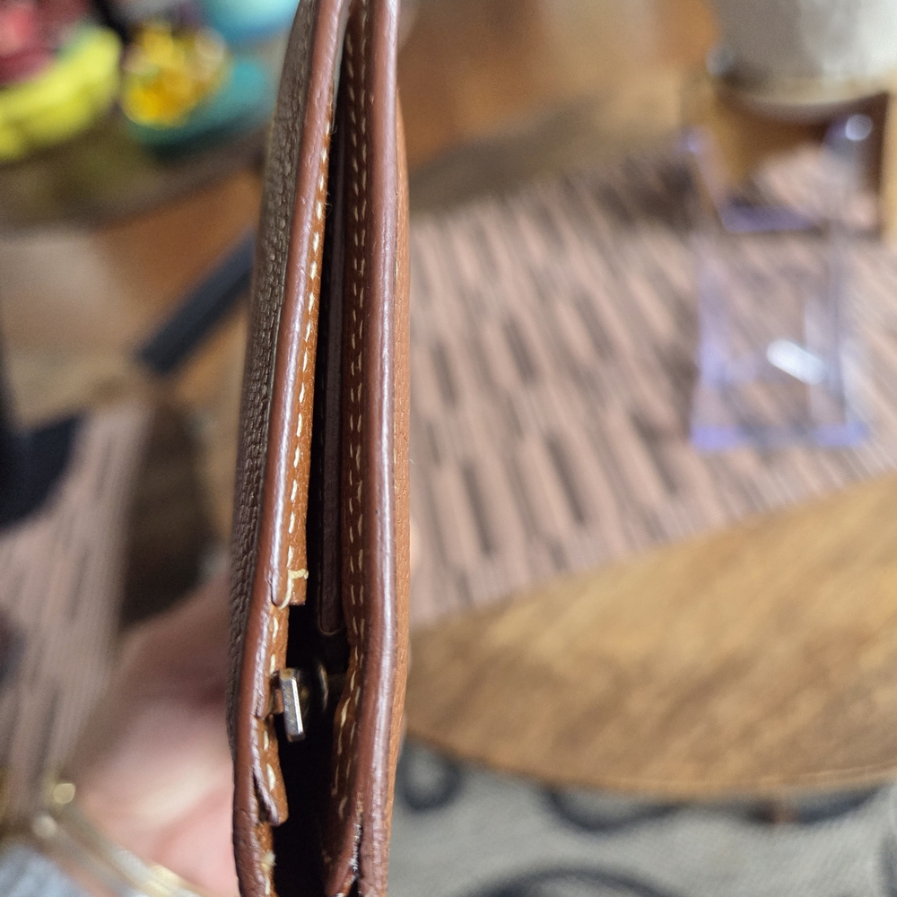 Genuine Hermes Brown Leather Wallet - Picture 7 of 10